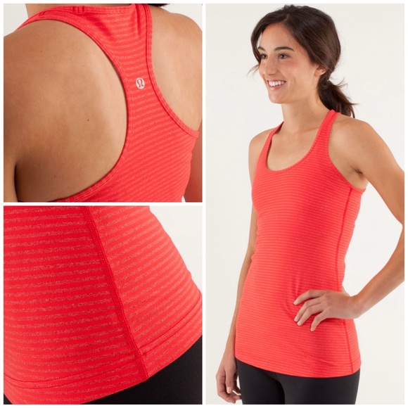 Lululemon Cool Racerback Striped Women’s Tank Top - Picture 2 of 7